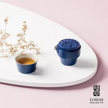 【陸寶LOHAS】花好月圓茶禮  一壺一杯一托  傳遞美好之意_ 霽藍