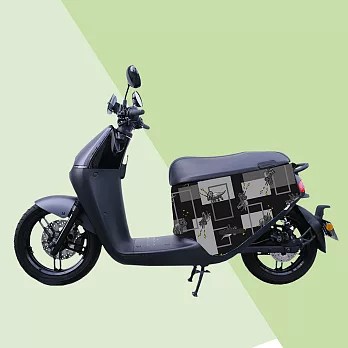 gogoro 防刮車套-iD95 恐龍黑Ai1