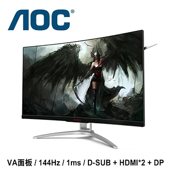 AOC AGON AG322FCX1 32型 VA曲面 極速電競螢幕