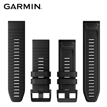 【GARMIN】QUICKFIT 26mm 矽膠錶帶黑色