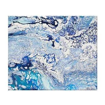 樂兒學 獨一無二DIY藝術壓克力流動畫(顏料x4+畫布25x30cm) 星辰藍