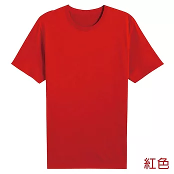 【男人幫】T0360＊ 100%純棉【180克320碼圓領短袖素面T恤】大量供應代印刷刺鏽 L 紅色