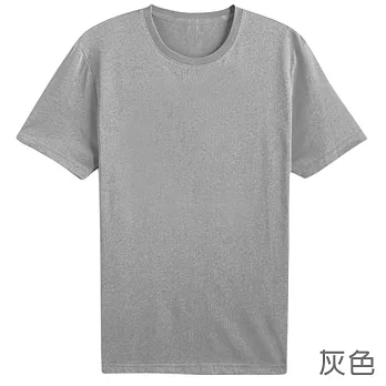 【男人幫】T0360＊ 100%純棉【180克320碼圓領短袖素面T恤】大量供應代印刷刺鏽 2XL 灰色