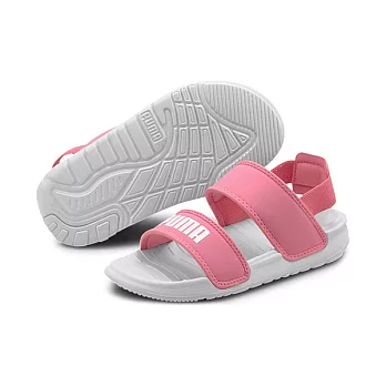 PUMA Soft Sandal PS 中大童 跑步鞋 粉白色 10 白