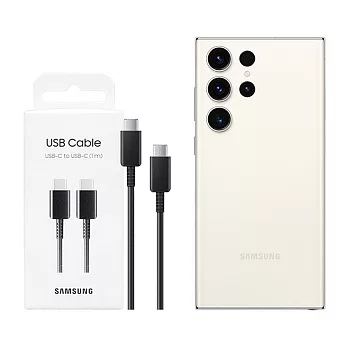 SAMSUNG 台灣公司貨 S24/S23系列 Type C to Type C原廠傳輸線(3A,1m) 黑 DA705  黑色