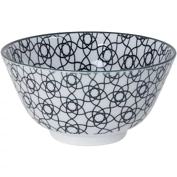 《Tokyo Design》瓷製餐碗(花繩黑12cm) | 飯碗 湯碗