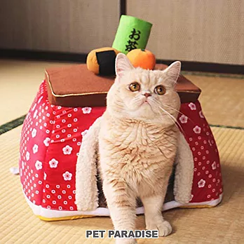 【PET PARADISE】寵物用品-屋床 暖桌 紅 M