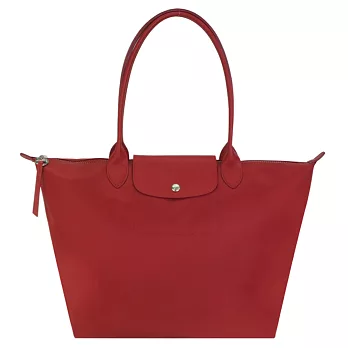 LONGCHAMP LE PLIAGE N?O系列長把厚尼龍水餃包(大) 紅色