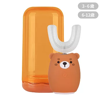 【Luveta】U型牙套式兒童電動牙刷 - 棕熊 3-6歲