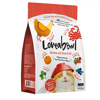 Loveabowl囍碗｜無穀天然糧-全齡貓-鮭魚&雪蟹配方 1kg