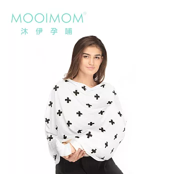 MOOIMOM 沐伊孕哺 多功能哺乳圍巾 - 十字紋