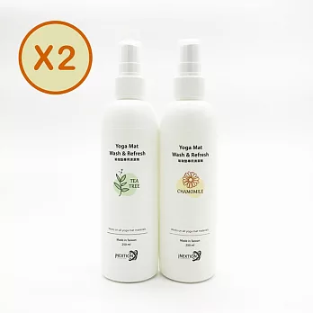 【INEXTION】Mat Wash 瑜珈墊專用清潔劑 - 2入(茶樹x1 + 洋甘菊x1)