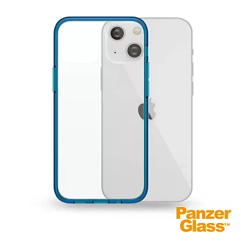 PanzerGlass iPhone 13 ClearCase 耐衝擊抗菌玻璃防摔手機殼 藍色