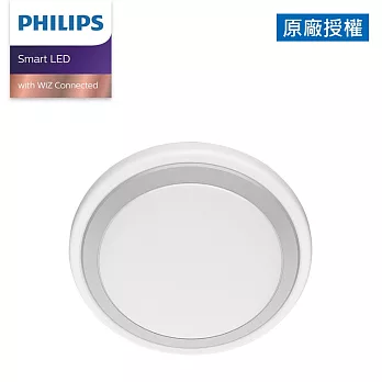 Philips 飛利浦 Smart LED WiZ 智慧照明 慕心智慧 LED吸頂燈-銀色 (PW009)