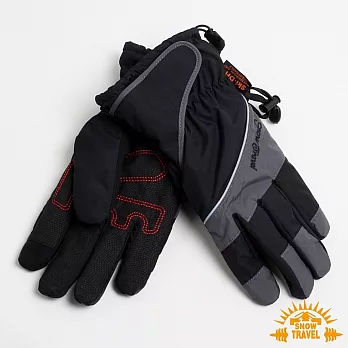 雪之旅 英國SKI-DRI 防水透氣超薄型手套(可觸控) L 黑