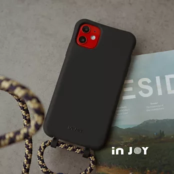 INJOYmall for iPhone 7/8 Plus  A款 無支架 可拆式 Urban Colourful 神秘黑 背繩防摔手機殼