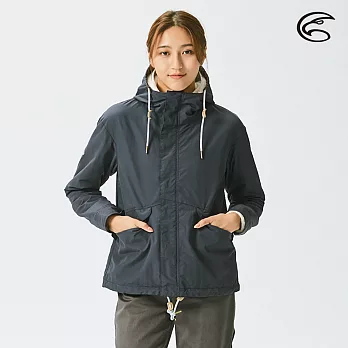 ADISI 女二件式撥水保暖連帽外套(內件羊羔絨) AJ2121066 (S-XL) / 防潑水 快乾 抗汙 刷毛 磨毛 戶外機能 S 夜藍