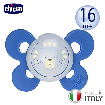 chicco-舒適哺乳-機能型矽膠安撫奶嘴1入-大 -恆星藍