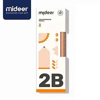 《MiDeer》-- 兒童專用三角鉛筆-2B ☆