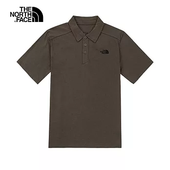 The North Face  M MFO S/S COTTON POLO 男 簡約舒適短袖POLO衫 墨綠 NF0A5B4621L S 墨綠