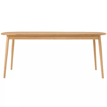 【MUJI 無印良品】橡木桌/圓腳/寬180cm