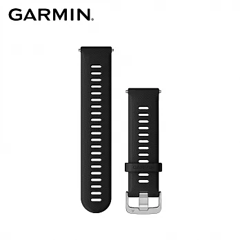 GARMIN Quick Release 22mm 矽膠錶帶  率性黑