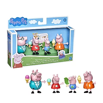 Peppa Pig 粉紅豬小妹 - 佩佩豬家庭角色組(一起吃冰淇淋)