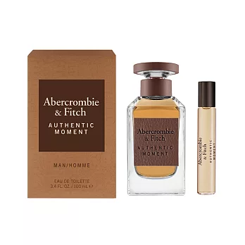 【ABERCROMBIE&FITCH】真我時光男性淡香水100ml(贈隨機隨身瓶15ml)