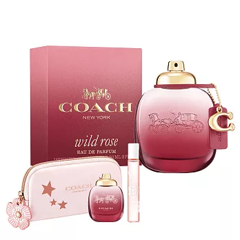 【COACH】曠野玫瑰淡香精90ml(贈隨機香水筆7.5ml+小香乙瓶)