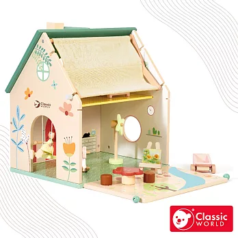 【德國 classic world 客來喜經典木玩】花園小屋《50563》