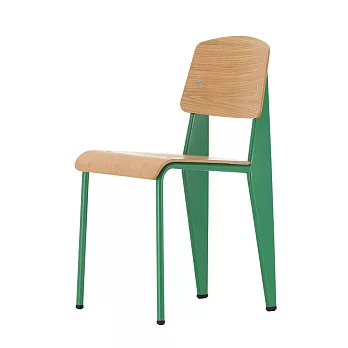 Vitra Standard 標準單椅 （淺橡木座面、春芽綠椅腳）