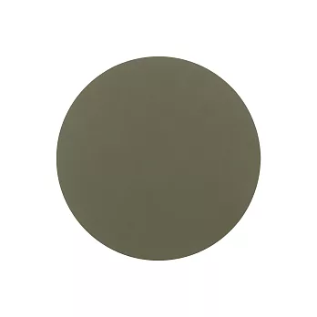 LIND DNA NUPO 皮革餐墊 （圓形、軍綠、小）