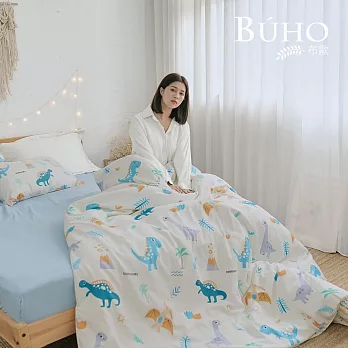 《BUHO》天絲™萊賽爾6x7尺雙人兩用被(套)+枕套三件組-台灣製《怪獸跑跑趴》