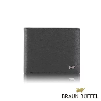 【BRAUN BUFFEL 德國小金牛】台灣總代理 波索 波索系列8卡男夾-黑色/BF386-313-BK