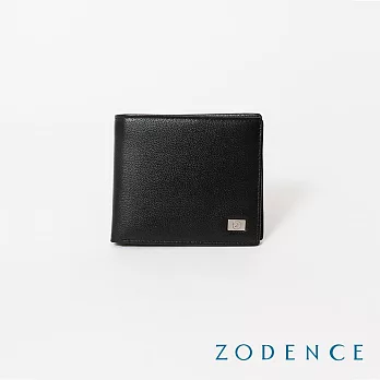 ZODENCE ALGER進口牛皮9卡短夾 黑