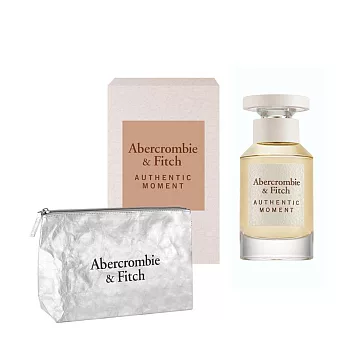 【ABERCROMBIE & FITCH】星空之境女性淡香精50ml(贈A&F銀光化妝包)