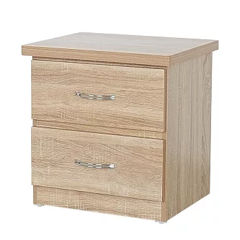 Homelike 喜家居二抽床頭櫃(三色)(1147) 梧桐色