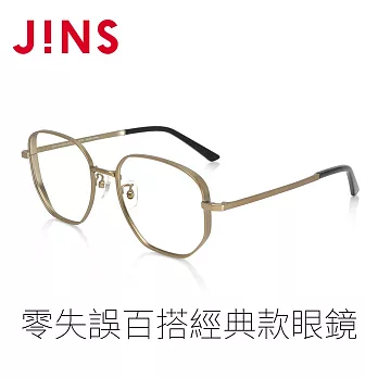 JINS 零失誤百搭經典款眼鏡(MMF-19S-335) 香檳金