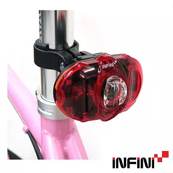 【INFINI】VISTA I-406R 台灣製2模式IPX6防水 廣角高亮度紅光LED警示後燈/尾燈