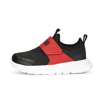 PUMA   Evolve Slip On PS 中童跑步鞋-黑紅-38913502 19 黑色