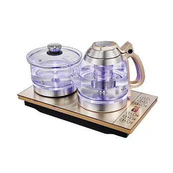 日本 SONGEN 松井雙享泡自動補水品茗泡茶機/快煮壺 SG-606TM（PC食品級淨水桶需加購) 白