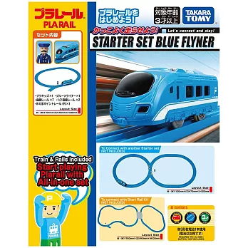 PLARAIL鐵道王國 Blue Flyner火車入門組