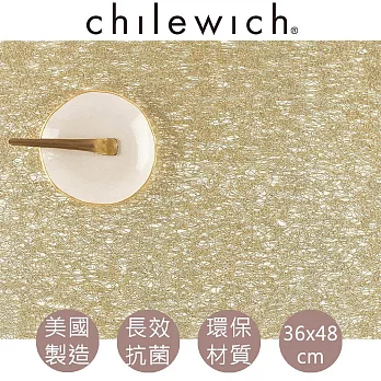 【美國chilewich】Metallic Lace 金屬蕾絲餐墊 長方形-奢華金
