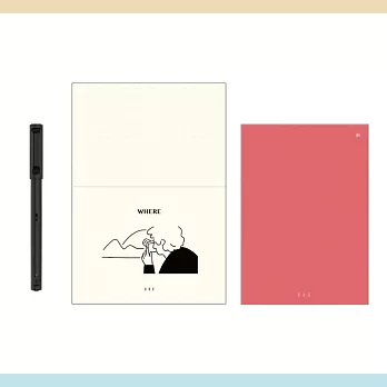 Neo smartpen｜M1+ 嶄新生活 極簡純粹組 經典黑x水藍色(點點)