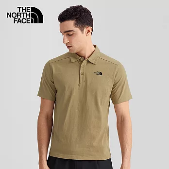 The North Face M MFO COTTON POLO 男 棉質透氣短袖POLO衫-卡其-NF0A5B46PLX 2XL 卡其