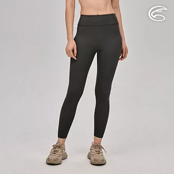 ADISI 女高彈快乾收腹提臀緊身褲AP2391104 (S-XL)｜瑜珈褲 緊身長褲 Leggings 內搭褲 運動褲 抗UV 抗紫外線 吸濕速乾 M 黑色