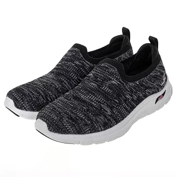 SKECHERS ARCH FIT VISTA 寬楦款 女休閒鞋-黑-104371WBKPK US6.5 黑