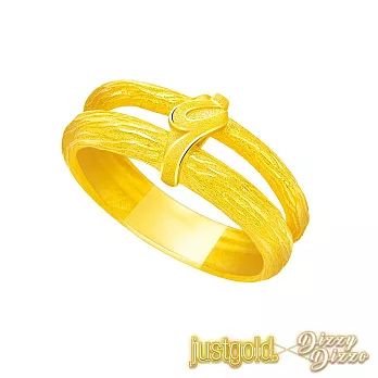 【Just Gold 鎮金店】蔡詩芸聯名款-簡約 黃金戒指(港圍) 9 黃金