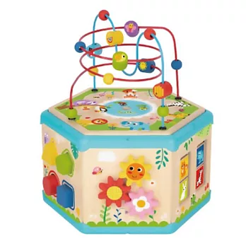 【TOOKY TOY 拓客木玩】七合一益智串珠箱 經典木玩 TK261A