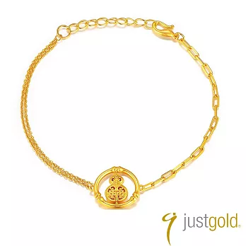 【Just Gold 鎮金店】金華福祿  黃金手鍊